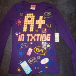 Wasabi & Ginger Purple SMILEY Texting LOL BFF TEXT